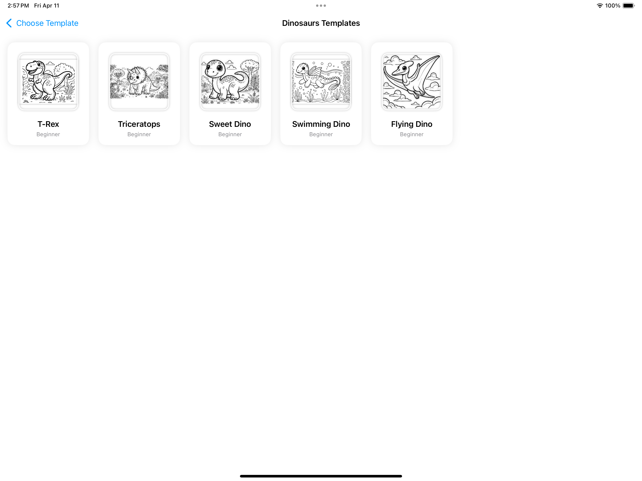 Dinosaurs Templates